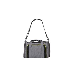 HK Pet Carrier With Two Compartments Green and Grey 49x28x28 HK Pet Carrier With Two Compartments Green and Grey 49x28x28